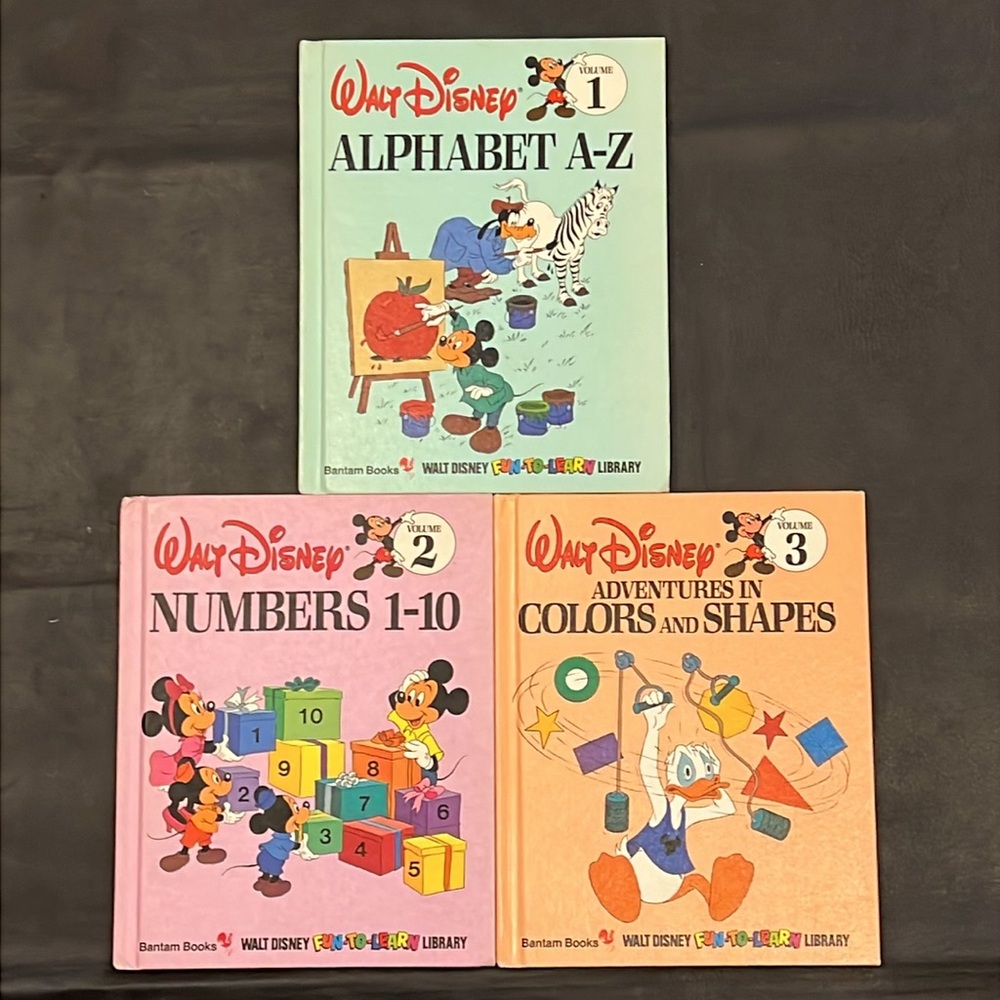 VTG Walt Disney Fun-to-Learn Library Volume 1-3